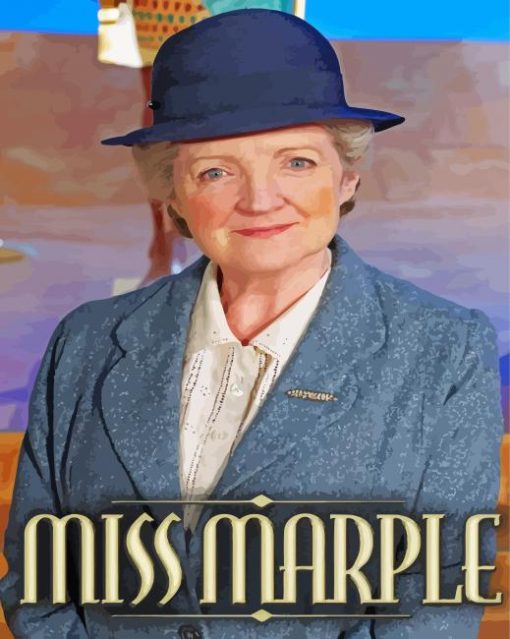 Miss Marple Julia McKenzie paint by number