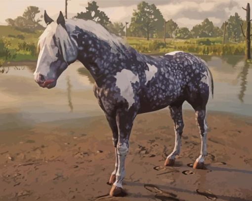 Missouri Fox Trotter Horse paint by number