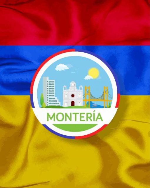 Monteria Flag paint by number