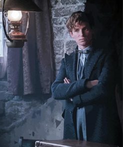 Newt Scamander Harry Potter paint by number