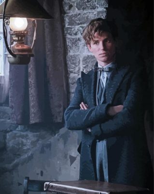 Newt Scamander Harry Potter paint by number