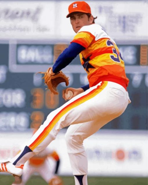 Nolan Ryan paint by number