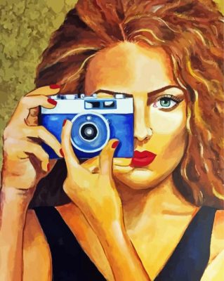 Photographer Girl paint by number