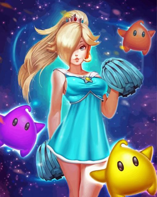Pretty Rosalina paint by number