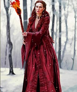 Red Woman Melisandre Paint by number