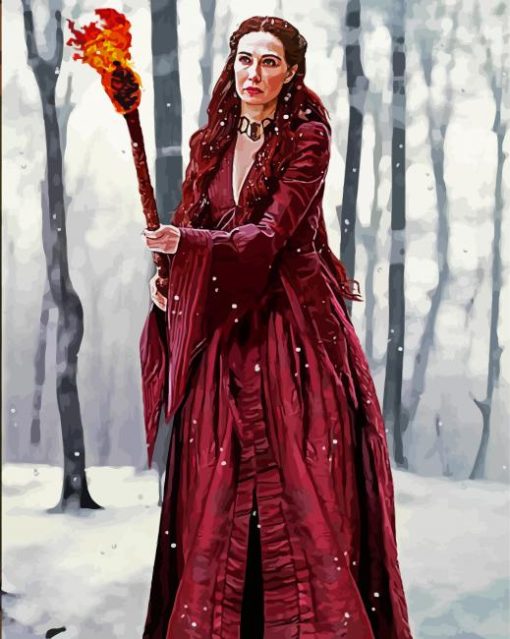 Red Woman Melisandre Paint by number