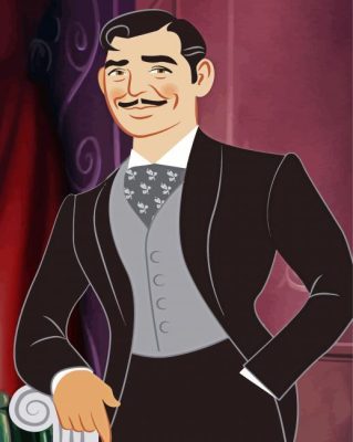 Rhett Butler illustration Paint by number