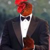 Rooster In A Suit paint by number