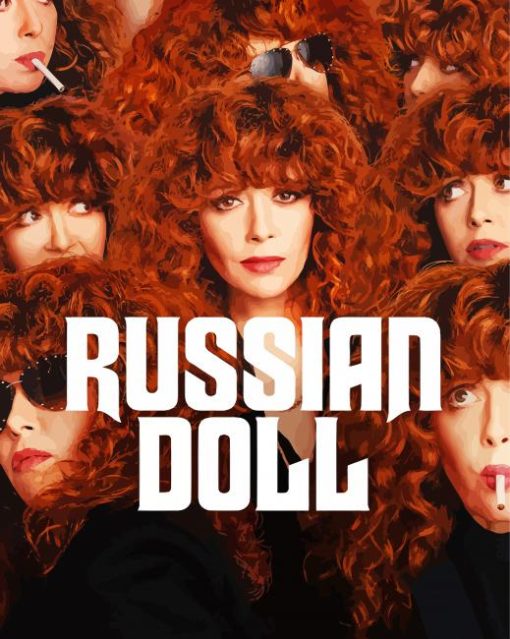 Russian Doll Poster paint by number