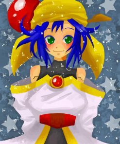 Saber Marionette Character paint by number
