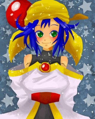 Saber Marionette Character paint by number