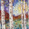Silver Birch Art paint by number