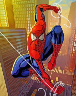 Spidermen paint by number