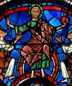 Stained Glass At The Chartres Cathedral paint by number