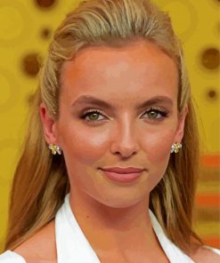 The Beautiful Jodie Comer paint by number