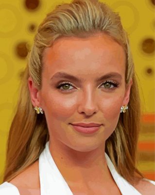 The Beautiful Jodie Comer paint by number