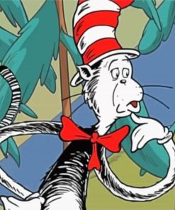 The Cat In The Hat Character paint by number