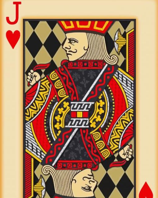 The Jack Of Spades Card Paint by number