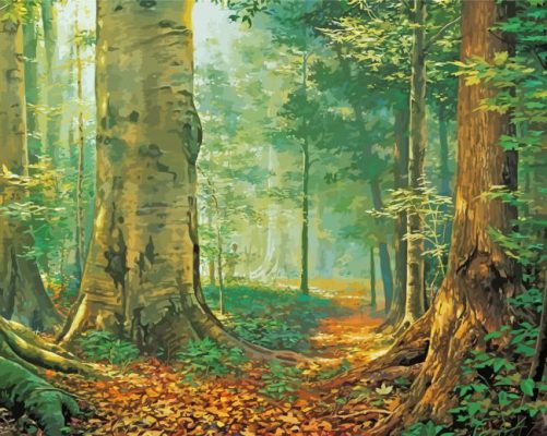 The Sacred Grove paint by number