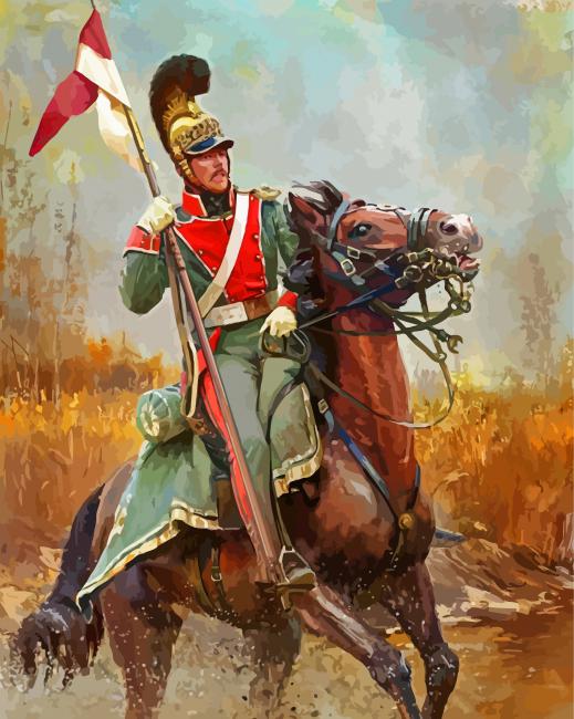 The French Napoleonic Soldier paint by number
