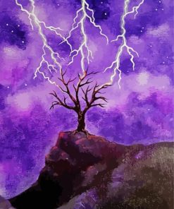 Thunder Tree Art paint by number