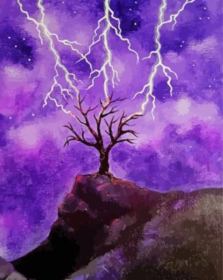 Thunder Tree Art paint by number