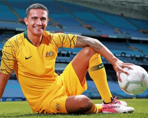 Tim Cahill Football Player paint by number