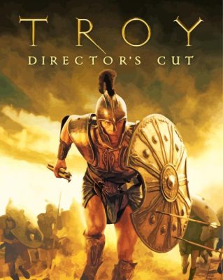 Troy Movie Poster paint by number