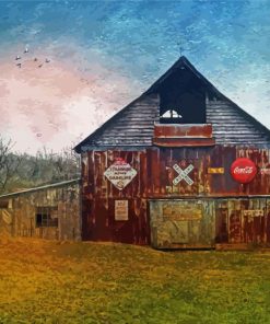 Vintage Barn paint by number