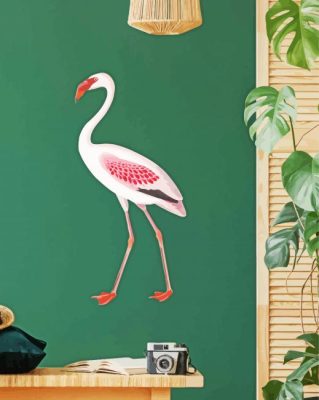 Vintage Flamingo paint by number