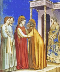 Visitation By Giotto paint by number