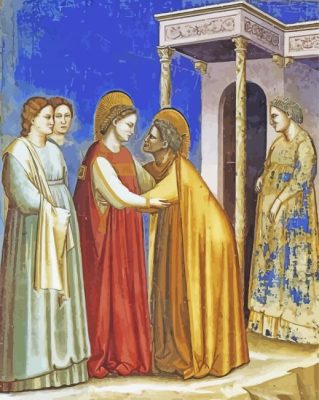 Visitation By Giotto paint by number