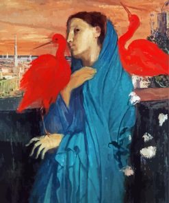 Young Woman With Ibis Edgar Degas paint by number