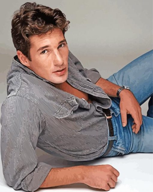 Young Richard Gere paint by number