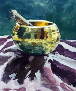Abstract Singing Bowl paint by number