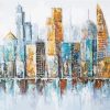 Abstract Cityscape paint by number