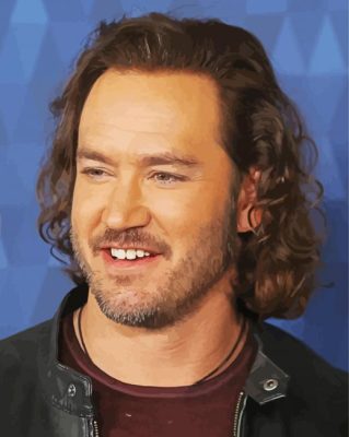 Actor Mark Paul Gosselaar paint by number