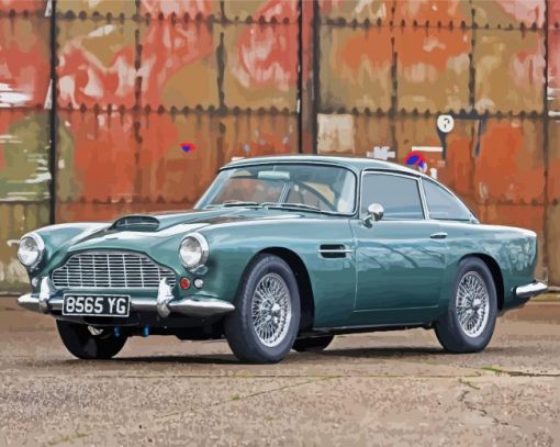 Aesthetic Aston Martin DB4 paint by number