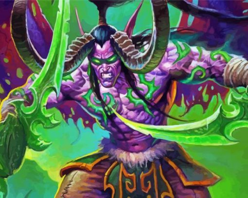Aesthetic Demon Hunter paint by number