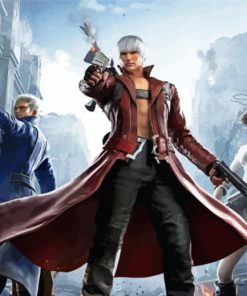 Aesthetic Devil May Cry paint by number