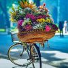 Aesthetic Flowers Bike paint by number