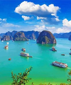 Aesthetic Halong Bay paint by number