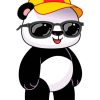 Aesthetic Panda With Glasses paint by number