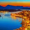 Aesthetic Poros Island Greece paint by number