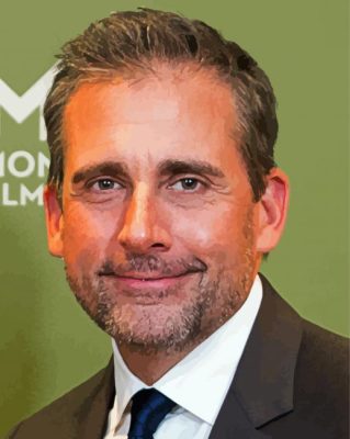 Aesthetic Steve Carell paint by number