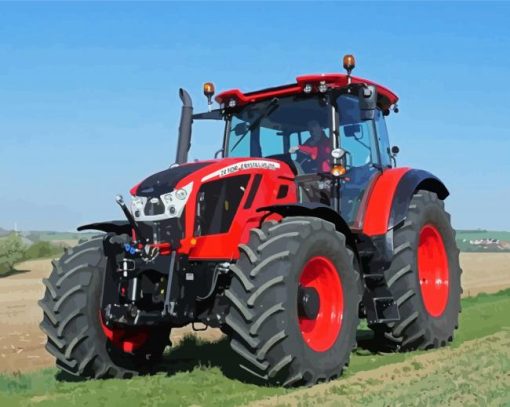 Aesthetic Tractor Zetor paint by number