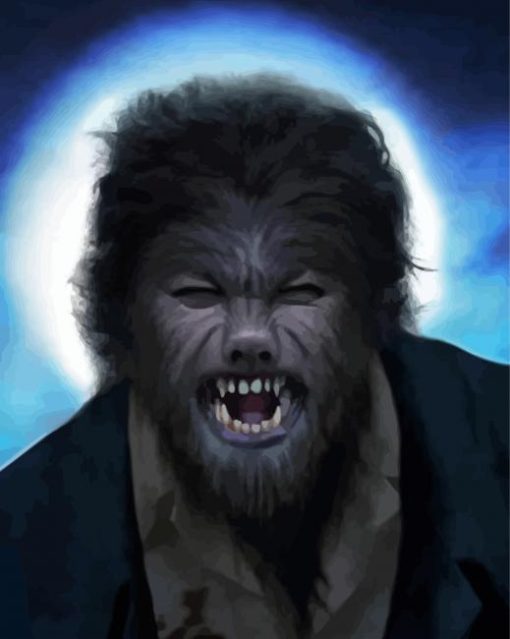 Aesthetic Wolfman paint by number