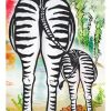 Aesthetic Zebra Butts paint by number