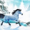 Animated Snow Horse paint by number