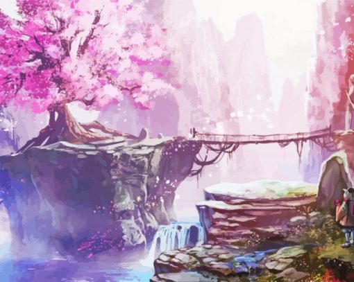 Anime Landscape paint by number
